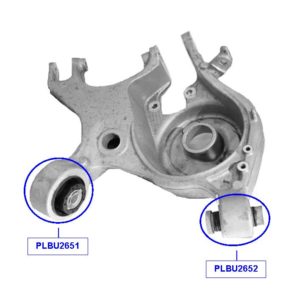 PAR BUCHA BANDEJA TRASEIRA - FORD FUSION TITANIUM (2013-2018)