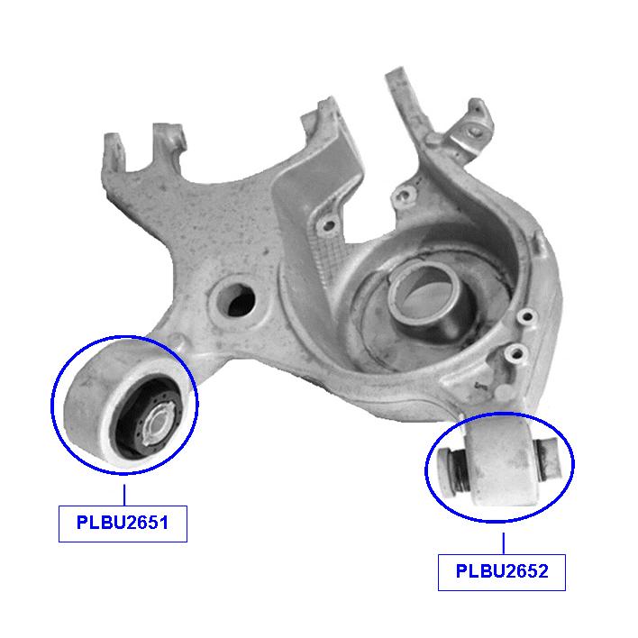 PAR BUCHA BANDEJA TRASEIRA - FORD FUSION TITANIUM (2013-2018)