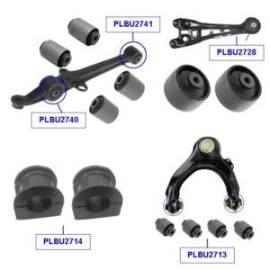 KIT 12 BUCHAS SUSPENSÃO BRAÇO BANDEJA FACÃO - HONDA ACCORD (1991-2002)