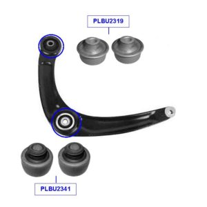 KIT 4 BUCHAS BANDEJA DIANTEIRA - PEUGEOT 307 (2007-2016)