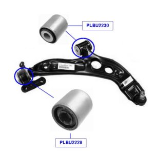 PAR BUCHA BANDEJA DIANTEIRA INFERIOR MANCAL - MINI COOPER COUNTRYMAN (2015-2017)