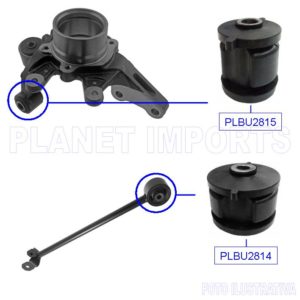 KIT BUCHA BRAÇO TENSOR + MANGA EIXO TRASEIRO - HYUNDAI TUCSON / KIA SPORTAGE