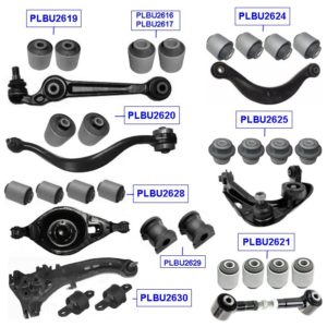 KIT 26 BUCHAS SUSPENSÃO DIANTEIRA E TRASEIRA - FORD FUSION (2006-2012)