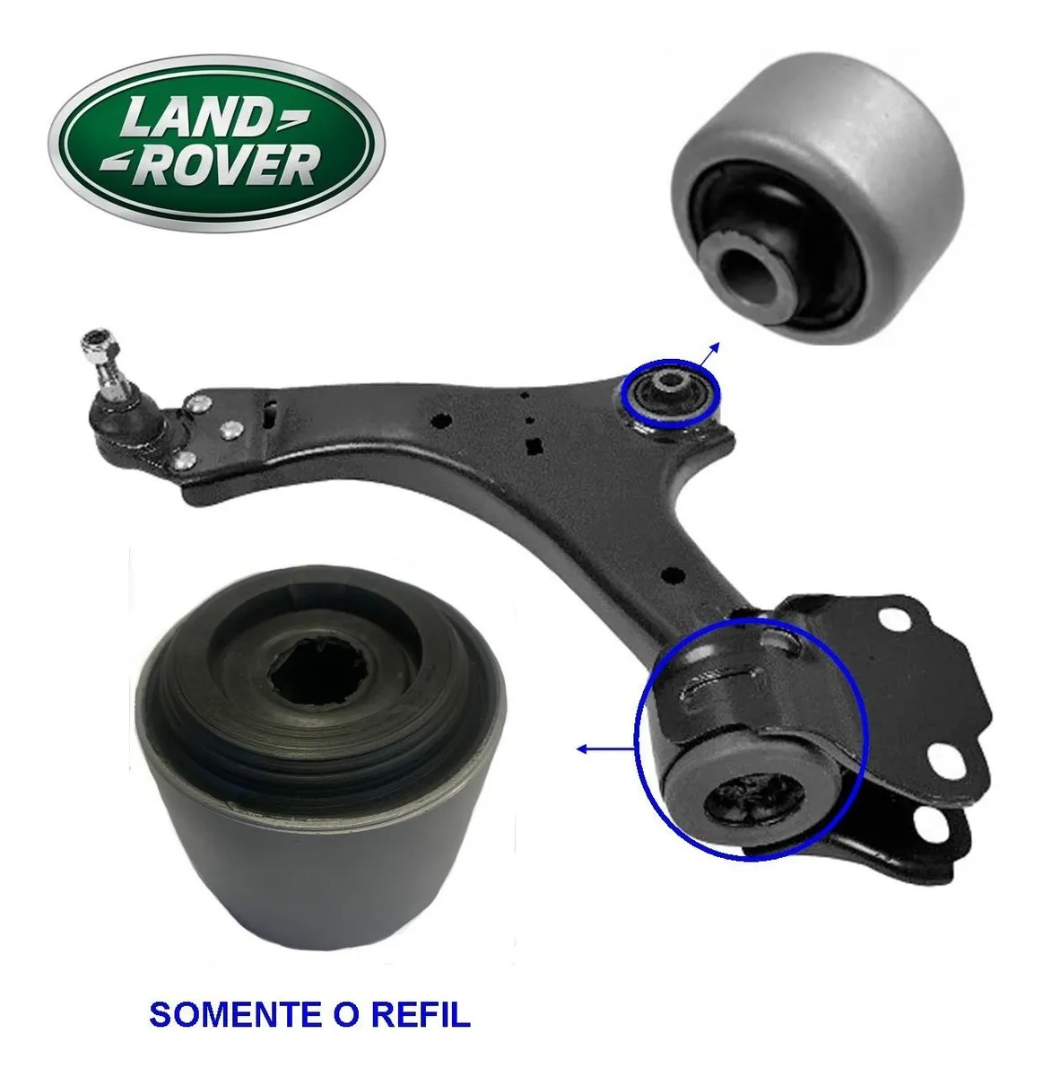 Kit 2 Buchas Bandeja Balança Dianteira - Land Rover Freelander 2 (2007 à 2015)